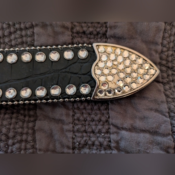 Blazin Roxx Black and Silver Studded Belt main image 5